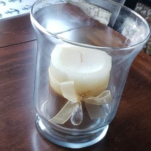 Pier One Imports Gold Gem Candle in Glass Holder